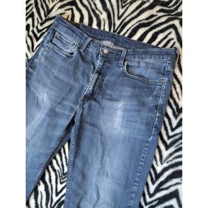 Levi's 514 Jeans Men's 36x36 Blue Denim Cotton Regular Fit Straight Leg 5-Pocket